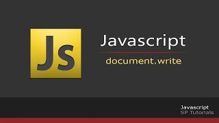 Document.write Function in JavaScript-JavaScript is easy [Part-4]