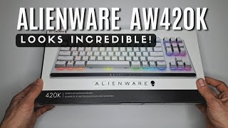 Alienware AW420K Tenkeyless Keyboard Unboxing \u0026 RGB Setup – Looks Amazing!