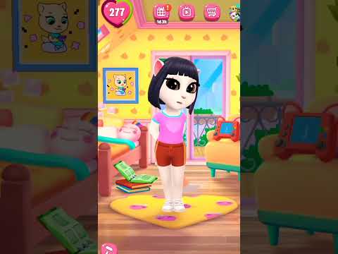 Mi Talking Angela 2 Transformación Dora y Botas #mytalkingangela2 #cosplay #shorts #trending #edm