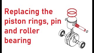 Vittorazi Moster piston rings, pin and pin bearing replacement. Paramotor engine maintenance series