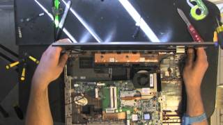 HP G72 take apart, disassemble, how to open disassembly