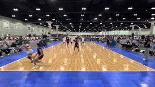 1/19/25: SOCAL CUP: THE OPEN CHAMPIONSHIP: ROUND 2: APEX 16BLACK VS. UVA 16 (18-25, 25-10, 15-11)