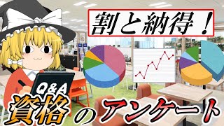 【ゆっくり解説】割と納得！資格のアンケート【資格】