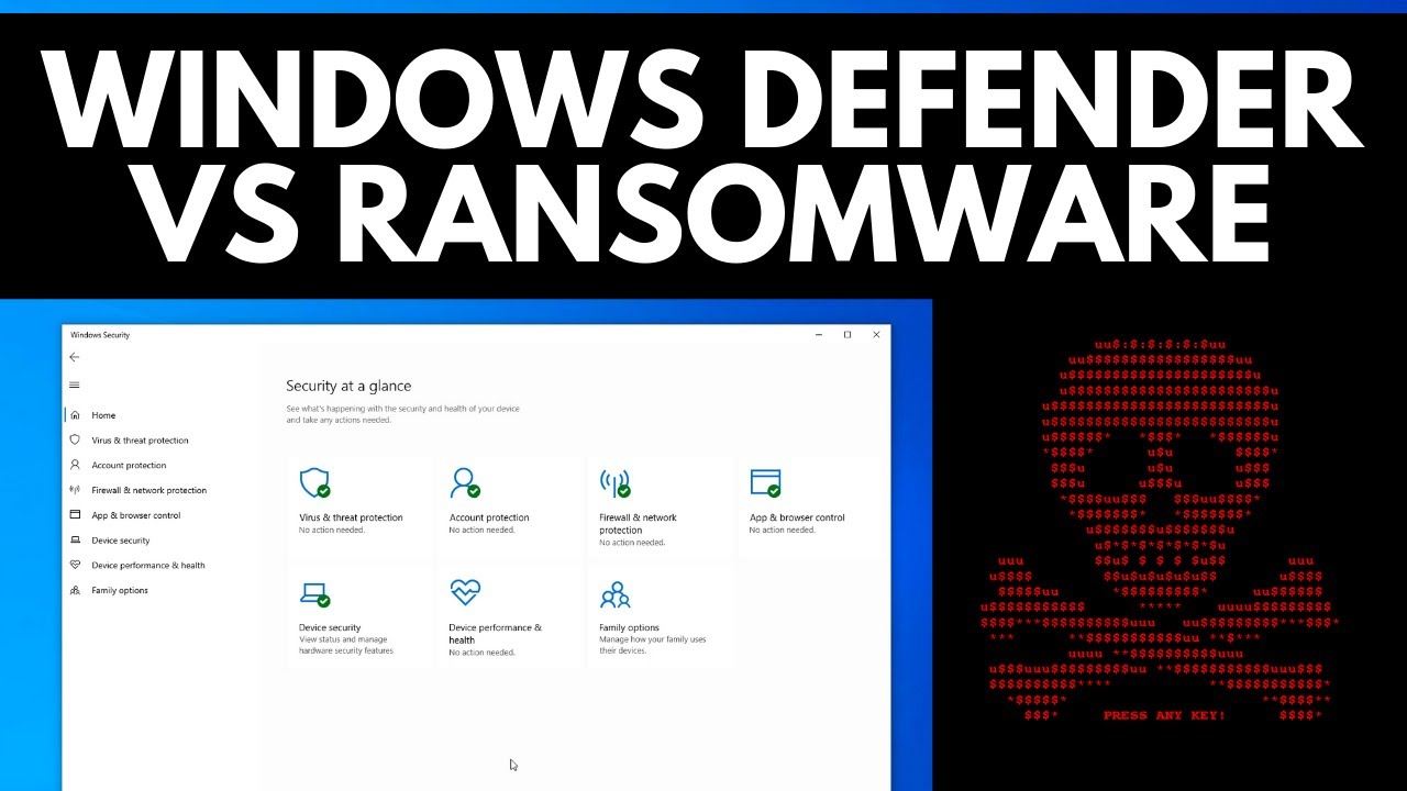 Windows Defender Vs Ransomware Youtube