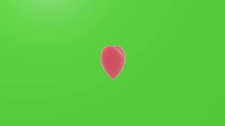 Green Screen Rotating Heart (Free Download Link)