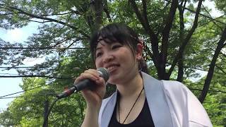 yosakoiソーランチーム白縫「Indra」2019.8.3 彩夏祭　公園北会場１回目