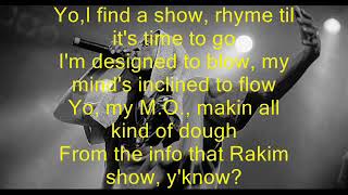 Rakim - When I'm Flowing Lyrics