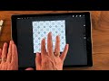 how to make a seamless mosaic procreate pattern
