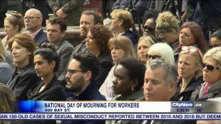 Ceremony held to mark worker's memorial day