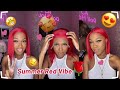 💯Perfect Red Bob Wig | DIY Red Color On 613 Short Bob Wig | No Bleach No Damage Review Ft.#ulahair