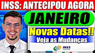 ✅ANTECIPOU HOJE: Calendário INSS de JANEIRO - Novas Datas Oficiais Agora!!