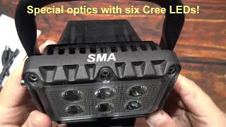 SMA Portable Work Light Review! (Up to 1200 lumens, Six Cree XBD LEDs, All Metal Construction!)