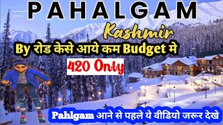 Pahalgam Budget Tour 2025🌨️☃/Srinagar To Pahalgam|Pahalgam Budget Trip☃/How to Travel on pahalgam