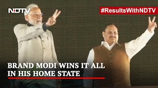 PM Modi Leads Big BJP Celebrations After Record Gujarat Win