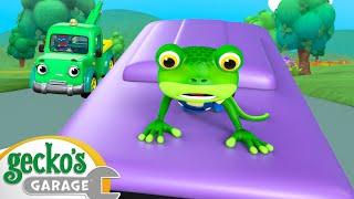 Stuck on the Bus! | Gecko's Animal Pals | Animal & Vehicle Cartoons | Cartoons for Kids