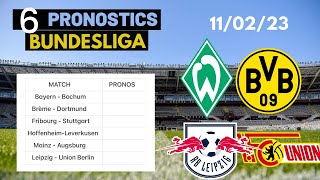 PRONOSTIC FOOT: MES 6 PRONOSTICS BUNDESLIGA ( Leipzig - Union Berlin )