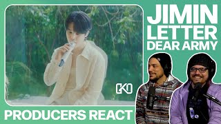 PRODUCER REACTS - Jimin of BTS Letter Dear ARMY Reaction