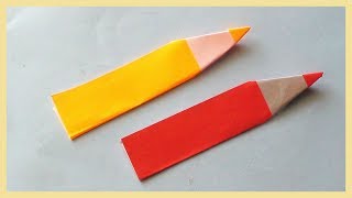 DIY Origami Paper Pencil | How to make paper crafts tutorials