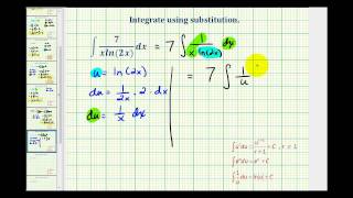 Ex 7:  Integration Using Substitution