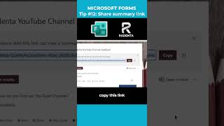 Tip 12: Share summary link | MS Forms Tips & Tricks