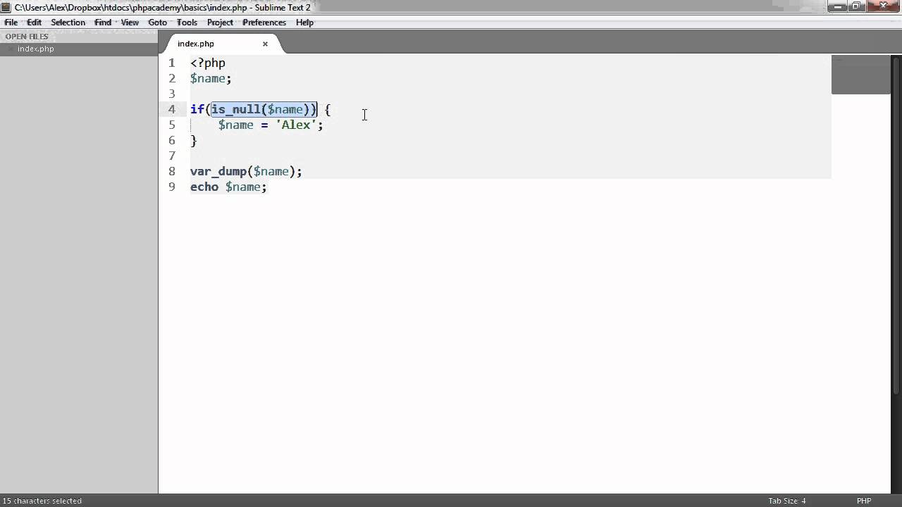 Learn Php Null Youtube
