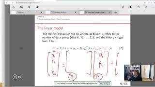 Part 1:Matrix formulation of the linear model