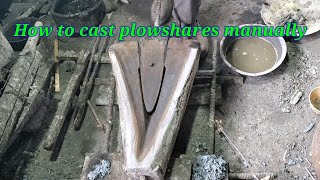 How to cast plowshares by hand@Ethnic Vietnam