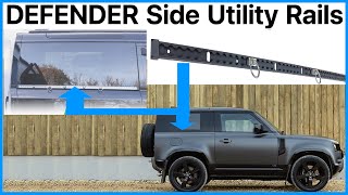 Land Rover Defender L663 - Side Waist Trim Utility Rail V2 for 90 & 110 - Fitting Video