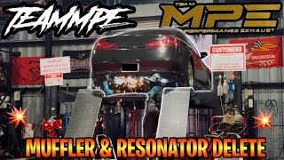 2007 INFINITI G35 COUPE MUFFLER \u0026 RESONATOR DELETE * LOUD ASF* MIKES PERFORMANCE EXHAUST