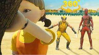 Deadpool and Wolverine in Squid Game CINEMA HALL VR 360