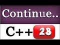 C++ Continue Statement with Example |  CPP Programming Video Tutorial