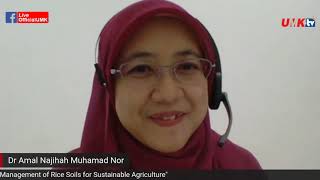 "International Webinar on Management of Rice Soils for Sustainable Agriculture" anjuran (FSB)[HD]