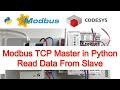 Modbus TCP Master (Client) Implementation in Python - Read Data From Modbus Slave in Python