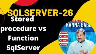 Functions vs Storedprocedure in SQL
