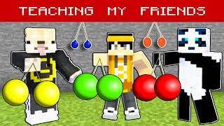 Teaching My FRIENDS to play LATO LATO  in Minecraft PE