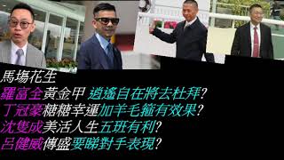 香港賽馬貼士 馬塲花生羅富全黃金甲 逍遙自在將去杜拜?丁冠豪糖糖幸運加羊毛箍有效果?沈隻成美活人生五班有利?呂健威傳盛要睇對手表現?  kennieyan#賽馬#賽馬貼士#加入會員月費計劃(市井喱民)