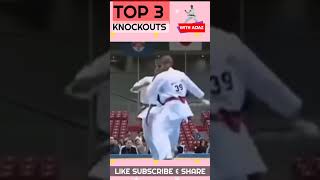TOP 3 KNOCKOUTS #karate #kumite #knocking