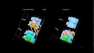 NTSB animation of simulation of New York City motorcoach crash occupant kinematics