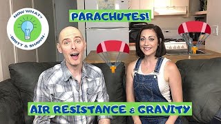 Toy Parachutes - Air Resistance and Gravity│Educational Video for Children