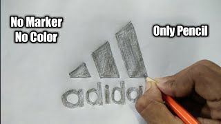 How to draw the famous brand Adidas logo | very easy | SHN Best Art |