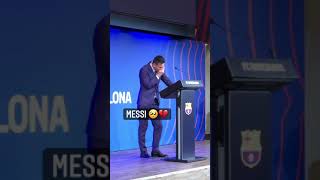 Lionel Messi couldn’t hold back the tears at his FC Barcelona farewell presser