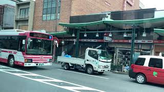 京阪バス 車窓 醍醐BT→四条河原町/ 四条山科醍醐線83系統 醍醐BT858発(四条烏丸行)