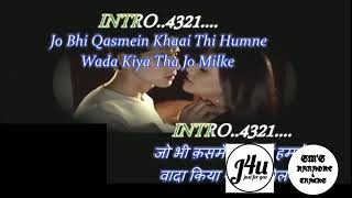 Jo bhi qasme khaayi thi humne | Raaz | Karaoke | Udit narayan | Romantic karaoke