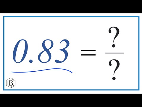What is 83 as a fraction in simplest form?