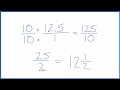 12.5 as a fraction simplified form