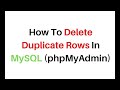 Write an sql query to remove duplicate rows in a table? | write a query to delete duplicate records