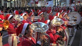 早稲田摂陵高校ウィンドバンド 梅田スノーマンフェスティバル2019 スペシャルパレード②「4ｋ」WASEDA SETSURYO WIND BAND