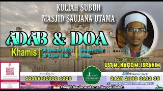 LiVe@MSU  KULIAH MAGHRIB |  RABU  01 SYAABAN  1446H / 29 JAN 2025