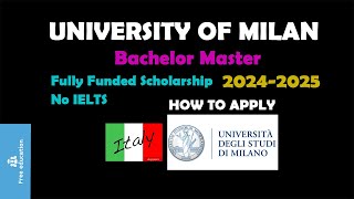 University of Milan Italy | How to apply for University of Milan