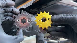 Cara Tukar Sprocket Set & Rantai O Ring AJI Racing | Wave125i